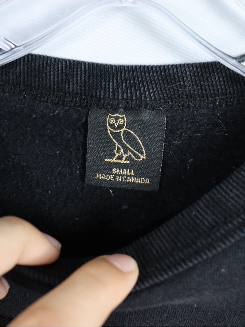 OVO October’s Very Own Logo Crewneck Sweater Black Men’s Small - Picture 6 of 9